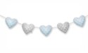Dream Pillows girlanda pluszowa AKSON serca - BŁĘKITNY