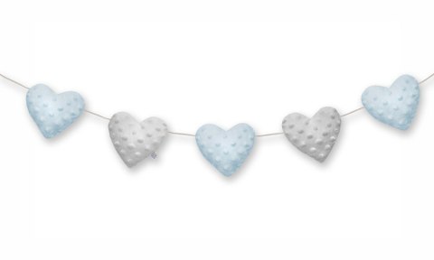 Dream Pillows girlanda pluszowa AKSON serca - RÓŻOWY