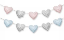 Dream Pillows girlanda pluszowa AKSON serca - TURKUSOWY