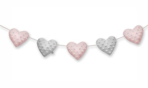 Dream Pillows girlanda pluszowa AKSON serca - TURKUSOWY