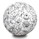 Piłka Balonowa do kolorowania KOSMOS 30 cm