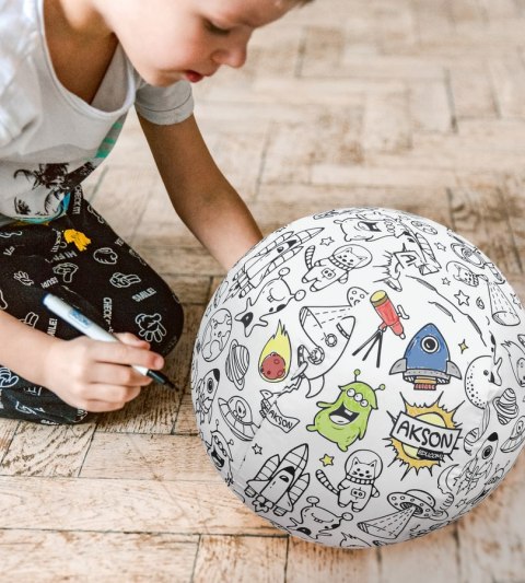 Piłka Balonowa do kolorowania KOSMOS 30 cm