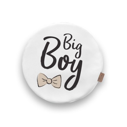 Poduszki białe ekoskóra NAPISY 1 szt. 6 cm AKSON - Miś - Be Happy