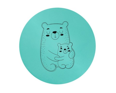 Poduszki ekoskóra ZWIERZĄTKA Rodzinki 3 cm 1 szt. AKSON - Koala - grafit