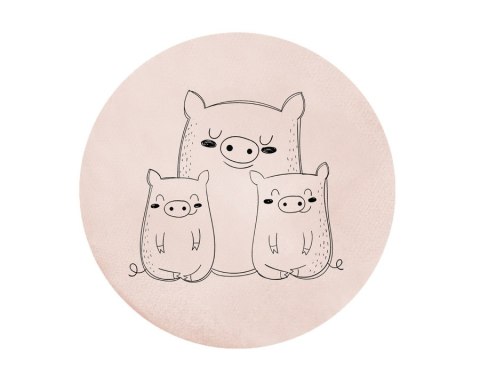 Poduszki ekoskóra ZWIERZĄTKA Rodzinki 3 cm 1 szt. AKSON - Koala - grafit