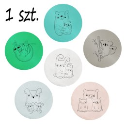 Poduszki ekoskóra ZWIERZĄTKA Rodzinki 3 cm 1 szt. AKSON - Misie - turkus