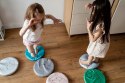 Poduszki ekoskóra ZWIERZĄTKA Rodzinki 3 cm 1 szt. AKSON - Misie - turkus
