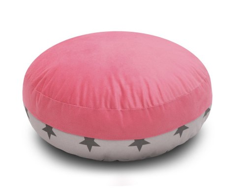 Pufa wzór GWIAZDKI 1 szt. - ŻÓŁTY