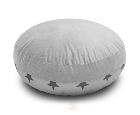 Pufa wzór GWIAZDKI 1 szt. - ŻÓŁTY