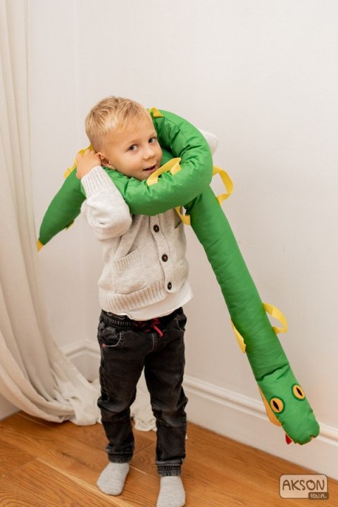 WĄŻ SPACEROWY gąsienica zielony AKSON - 5 m