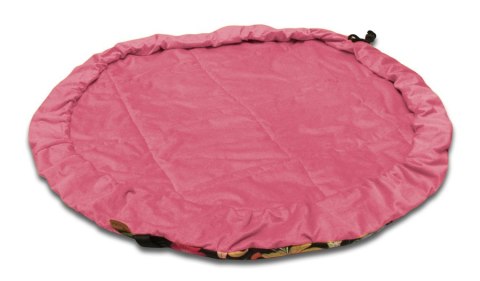 Worek mięciutka mata na zabawki 3w1 wzór KWIATY - ŻÓŁTY