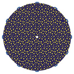 Chusta Animacyjna - Spadochron Animacyjny AKSON 1,5m GWIAZDY