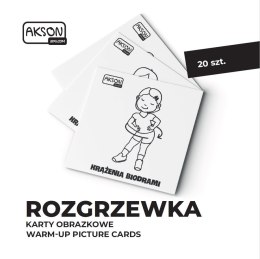 Karty obrazkowe ROZGRZEWKA 20 szt.