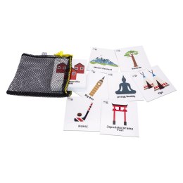 Karty pracy ZABYTKI po polsku 10 x 10 cm 52 sztuki