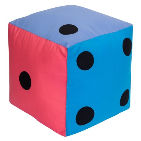 Kostka edukacyjna 10 cm - Kropki Pastelowa