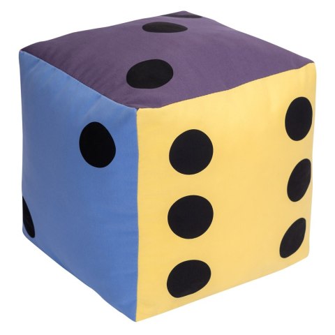 Kostka edukacyjna 10 cm - Kropki Pastelowa