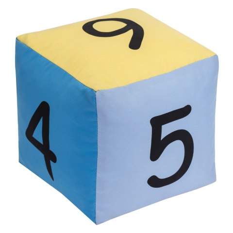 Kostka edukacyjna pastelowa 10 cm Cyfry