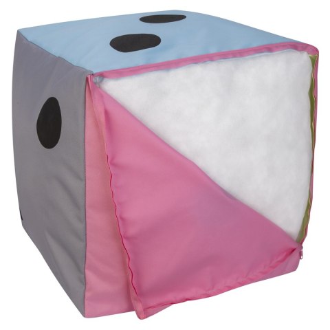 Kostka edukacyjna pastelowa XXL Kropki