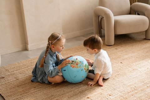 Piłka Balonowa Globus Kontynenty ze zwierzątami