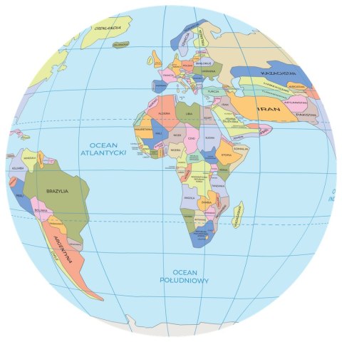 Piłka Balonowa Globus Państwa Świata PL