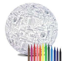 Piłka Balonowa do kolorowania XXL Akson seria miasta: KATOWICE