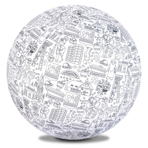 Piłka Balonowa do kolorowania XXL Akson seria miasta: KATOWICE