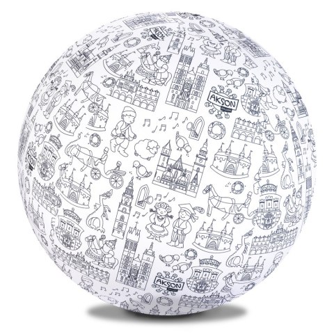 Piłka Balonowa do kolorowania XXL Akson seria miasta: KRAKÓW