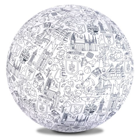 Piłka Balonowa do kolorowania XXL Akson seria miasta: TRÓJMIASTO