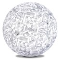 Piłka Balonowa do kolorowania XXL Akson seria miasta: WARSZAWA
