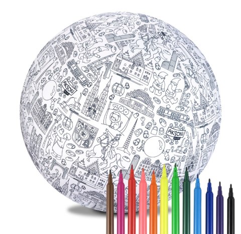 Piłka Balonowa do kolorowania XXL Akson seria miasta: WROCŁAW
