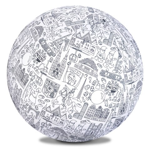 Piłka Balonowa do kolorowania XXL Akson seria miasta: WROCŁAW