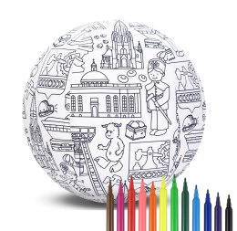 Piłka Balonowa do kolorowania seria miasta KATOWICE 30 cm