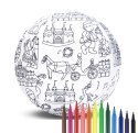 Piłka Balonowa do kolorowania seria miasta KRAKÓW 30 cm