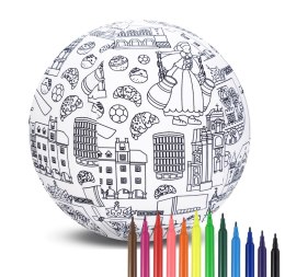Piłka Balonowa do kolorowania seria miasta POZNAŃ 30 cm