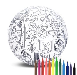 Piłka Balonowa do kolorowania seria miasta TRÓJMIASTO 30 cm