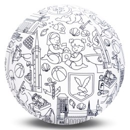 Piłka Balonowa do kolorowania seria miasta TRÓJMIASTO 30 cm