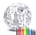 Piłka Balonowa do kolorowania seria miasta WARSZAWA 30 cm