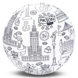 Piłka Balonowa do kolorowania seria miasta WARSZAWA 30 cm