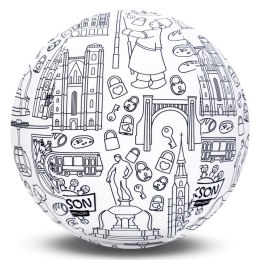 Piłka Balonowa do kolorowania seria miasta WROCŁAW 30 cm