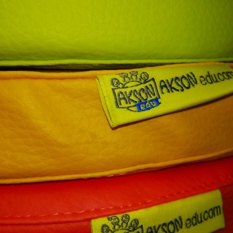 Poduszka EKOSKÓRA 3 cm bez nadruku 1 szt. AKSON - NIEBIESKI