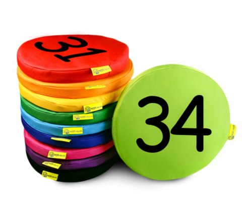 Poduszki EKOSKÓRA 3cm zestaw Liczby 31-40 zestaw 10 szt. AKSON