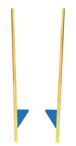 Szczudła drewniane cyrkowe małe NIEBIESKIE 140 cm dla dzieci