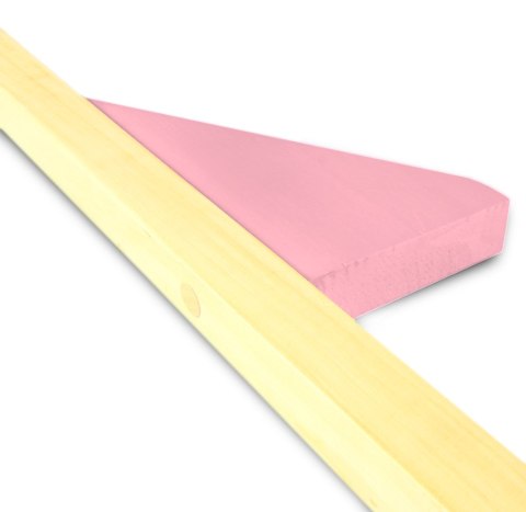 Szczudła drewniane cyrkowe małe pastelowe RÓŻOWE 140 cm dla dzieci