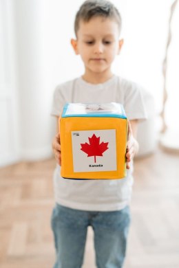 Zestaw Kostka Edukacyjna z kieszeniami + 52 karty zabytki PL