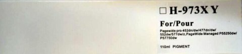 H-973XL Y Orink 110ml regenerowany do (HP973XL F6T83AE)