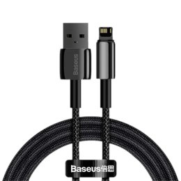 Kabel Baseus Tungsten Gold USB-A - Lightning 2m czarny