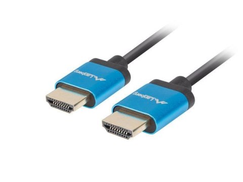 Kabel HDMI Lanberg M/M v2.0 1m 4K slim czarno-niebieski