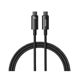 Kabel przewód USB-C PD 3.1 E-Marker 2m Baseus Tungsten Gold CAWJ040101 z obsługą szybkiego ładowania 240W