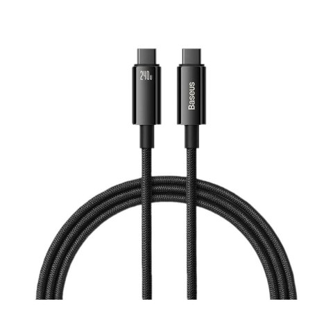 Kabel przewód USB-C PD 3.1 E-Marker 2m Baseus Tungsten Gold CAWJ040101 z obsługą szybkiego ładowania 240W