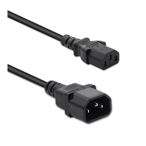 Kabel zasilający Qoltec do UPS | IEC C13/C14 | 3x1.0mm2 | 1.5m